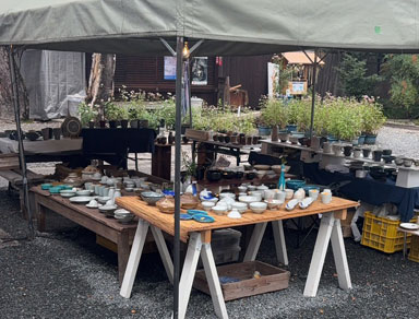 若手陶芸作家による下御霊陶楽市
